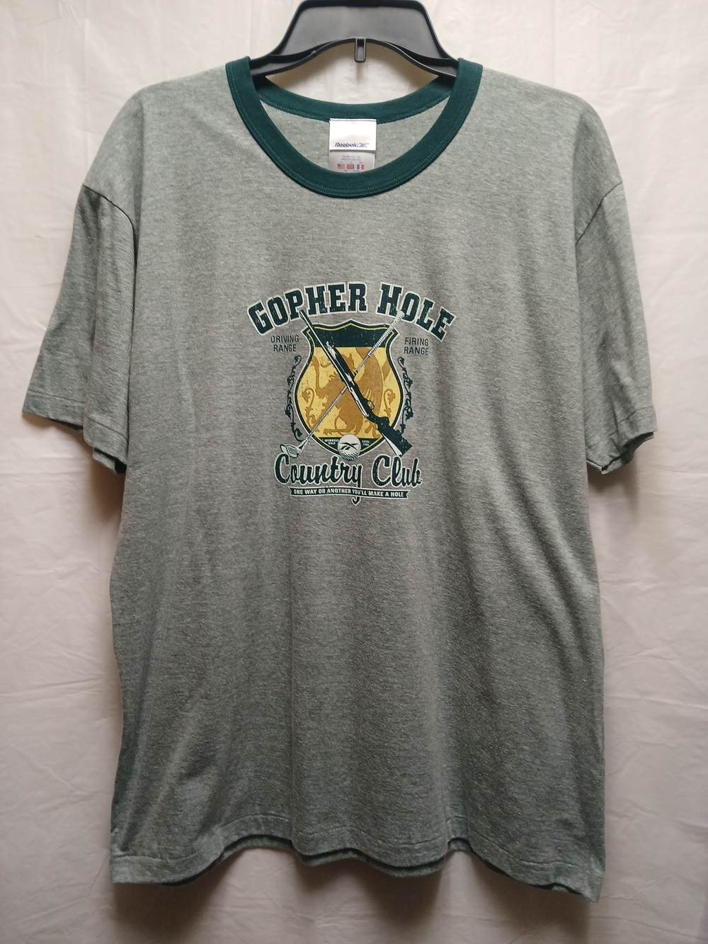 Reebok Green Gopher Hole Country Club Tee